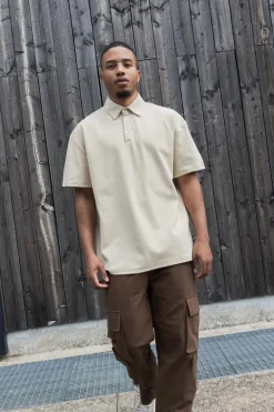 Polo uni manches courtes