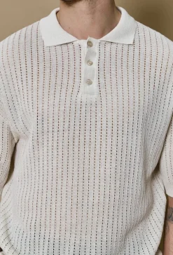 Polo uni manches courtes en mailles