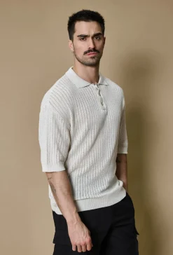 Polo uni manches courtes en mailles