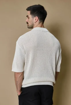 Polo uni manches courtes en mailles