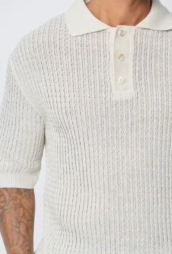 Polo uni manches courtes en maille