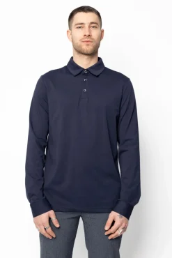 Polos uni manche longue