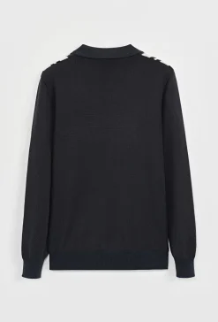 Pull à col chemise