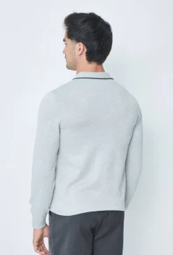 Pull à col chemise