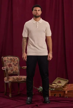 Pull à col chemise avec boutons