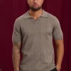 Pull à col chemise ouvert en v
