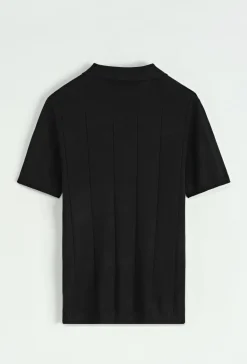 Pull à col chemise ouvert en v