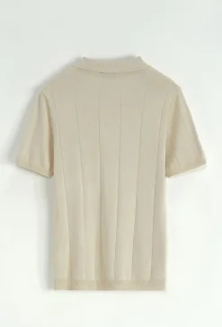 Pull à col chemise ouvert en v