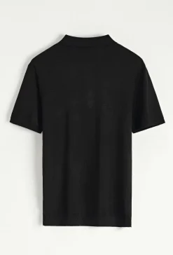 Pull à col chemise zipé