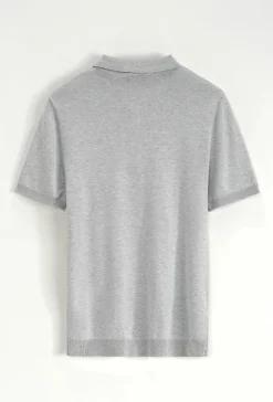 Pull à col chemise zipé