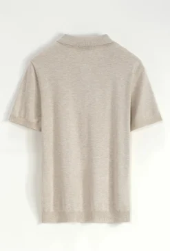 Pull à col chemise zipé