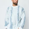 Pull à motif griffonnage