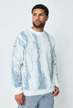 Pull à motif griffonnage