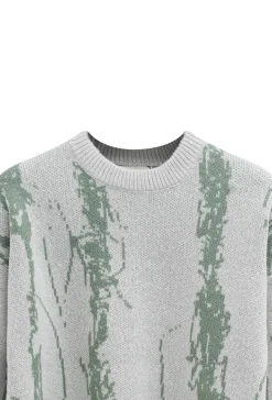 Pull à motif griffonnage