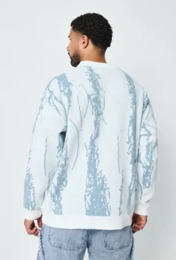 Pull à motif griffonnage