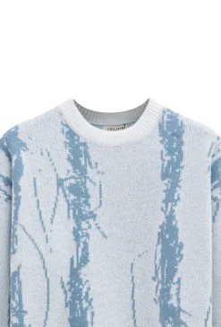 Pull à motif griffonnage