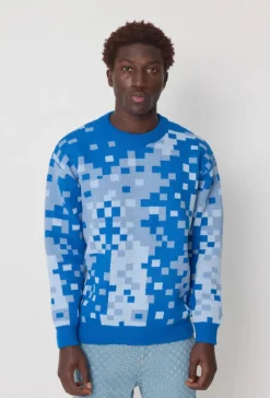 Pull à motif mosaique