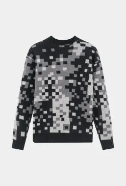 Pull à motif mosaique