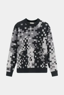 Pull à motif mosaique