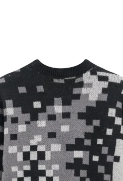 Pull à motif mosaique