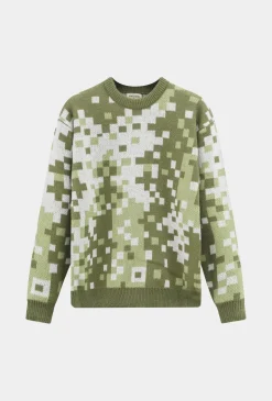 Pull à motif mosaique