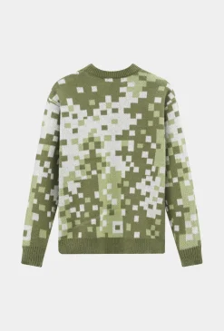 Pull à motif mosaique