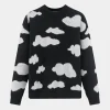Pull à motif nuages