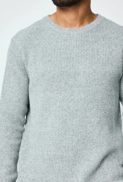 Pull chiné à col rond