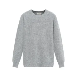 Pull chiné à col rond