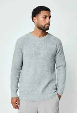 Pull chiné à col rond