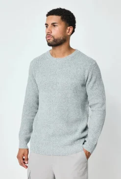 Pull chiné à col rond