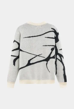 Pull col rond abstrait