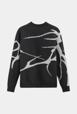 Pull col rond abstrait