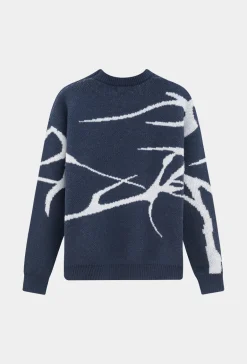 Pull col rond abstrait
