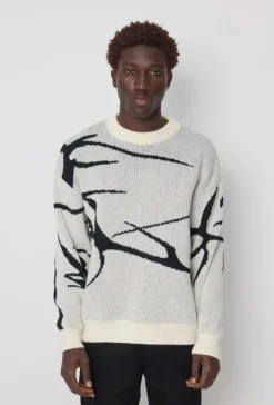 Pull col rond abstrait