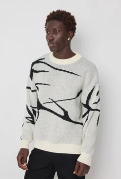 Pull col rond abstrait