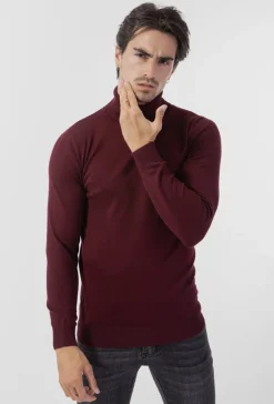 Pull col roulé