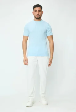 Pull en maille à manches courtes