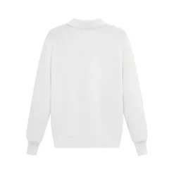 Pull en maille col à revers avec deux boutons
