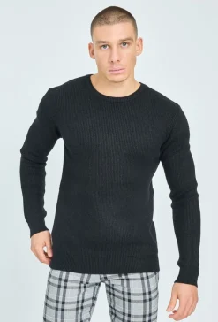 Pull en maille cotelé