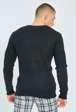 Pull en maille cotelé