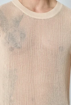 Pull en maille sans manches