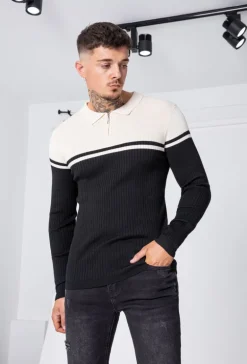 Pull léger avec col classique zippé