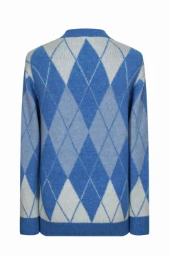 Pull maille à motif losange