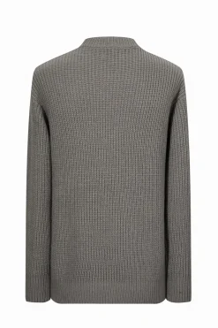 Pull maille cotelée effet chiné