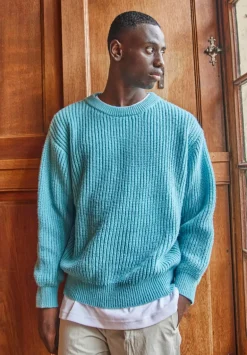 Pull maille épaisse cotelée