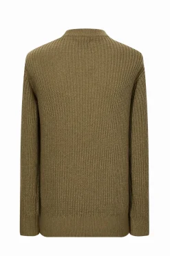 Pull maille épaisse cotelée