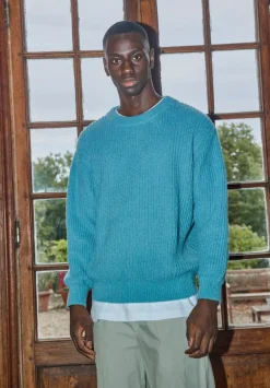 Pull maille épaisse cotelée
