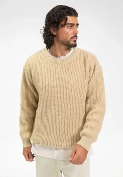 Pull maille épaisse cotelée