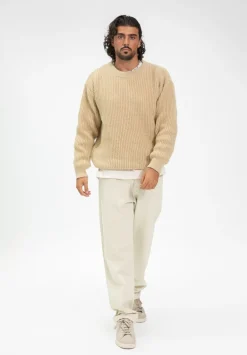 Pull maille épaisse cotelée